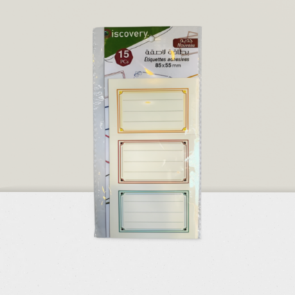 PACK OF COLORED Name TICKET  Sticker 1