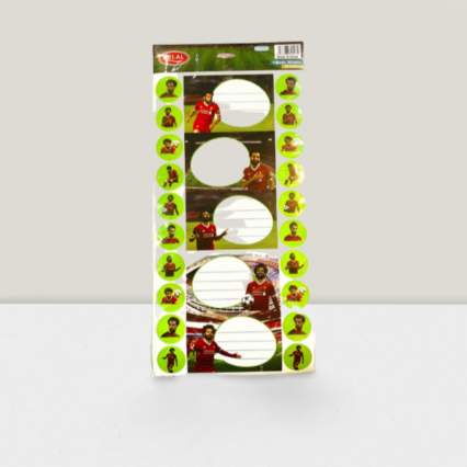 MO SALAH Name TICKET  Sticker