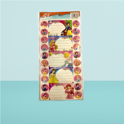 PRINCESS Name TICKET  Sticker